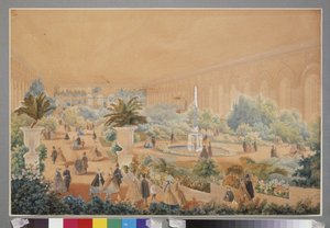 Blumenausstellung in der Reithalle von Moskau von Luigi Premazzi