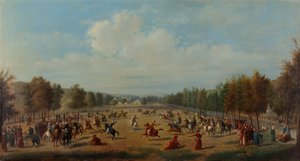 Spiel von Jereed in Kagithane, um 1890