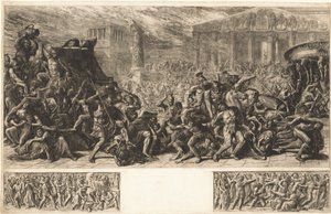 Die Plünderung des Tempels in Jerusalem, ca. 1838