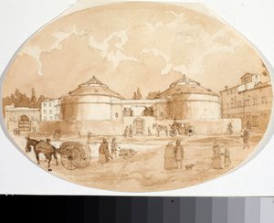 Ansicht des Porta al Prato Platzes in Florenz