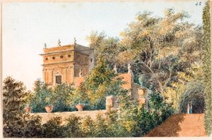Ansicht der Villa Pallavicini delle Peschiere, Genua von Luigi Garibbo
