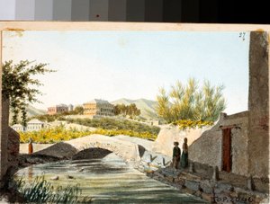 Ansicht der Villa Saluzzo Bombrini im Stadtteil Albaro, Genua