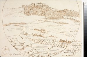 Ansicht des Monte Senario bei Florenz