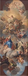 Maria stellt Christus der heiligen Katharina von Siena vor