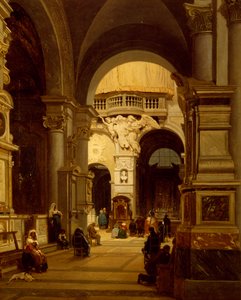 Santa Maria del Popolo Kirche in Rom, von Luigi Marchesi (1825-1862)