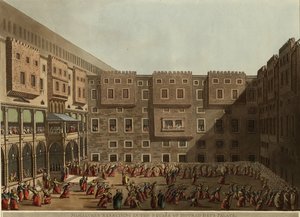Mamluken üben auf dem Platz des Murad Bey Palastes, 1802