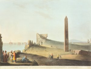 Der Obelisk (Kleopatras Nadel) in Alexandria