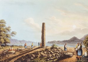 Die Überreste des Hera-Tempels in Samos von Luigi Mayer