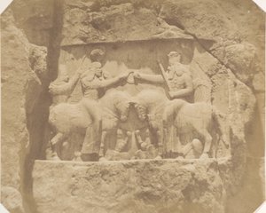 Basrelief in Nakshi Rustam, 1858
