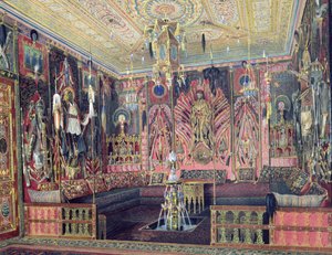 Die arabische Halle im Katharinenpalast in Zarskoje Selo, ca. 1850 von Luigi Premazzi