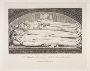Der Ratgeber, König, Krieger, Mutter & Kind im Grab, aus Das Grab, ein Gedicht..., 1. März 1813