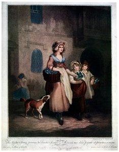 Zwei Bündel ein Penny, Primeln, Zwei Bündel ein Penny, 1793, 1929 von Luigi Schiavonetti