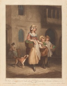 Zwei Bündel ein Penny, Primeln von Luigi Schiavonetti after Francis Wheatley