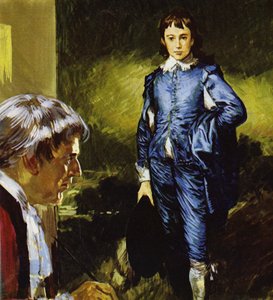 Gainsborough malt sein berühmtes Porträt Blue Boy von Luis Arcas Brauner