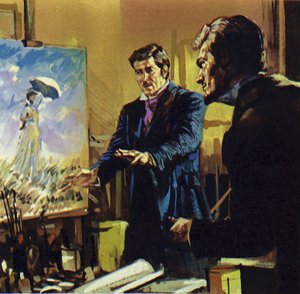 Renoir arbeitete mit seinem Freund Monet an der Entwicklung eines Malstils namens Impressionismus von Luis Arcas Brauner