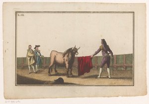 Matador fordert einen Stier heraus (Coleccion de las principales suertes de una corrida de toros)