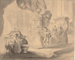 Tanz in einem Palast von Luis Paret y Alcazar