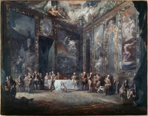 Karl III. speist in Anwesenheit des Hofes