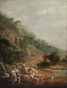 Szene mit Dorfbewohnern (1786)