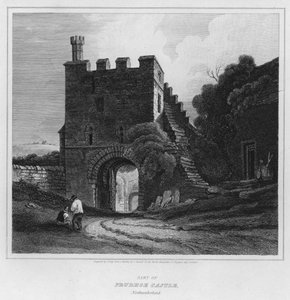 Teil von Prudhoe Castle, Northumberland