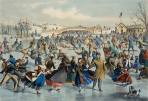 Central Park, Winter - Der Eislaufteich, 1862 von Lyman Wetmore Atwater