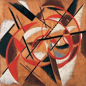 Raumkraftkonstruktion - Gemälde von Lyubov Sergeyevna Popova (1889-1924) von Lyubov Sergeevna Popova