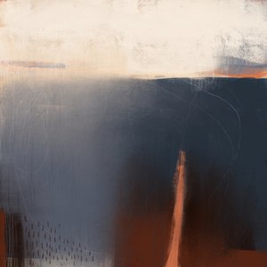 Abstrakter Blauer Horizont von MANSI SAXENA