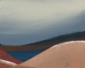 Erdiger Blauer Horizont von MANSI SAXENA