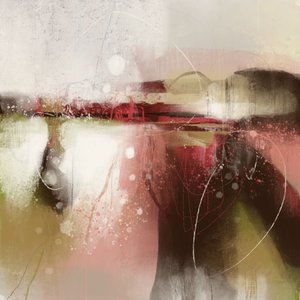 Rote abstrakte Landschaft von MANSI SAXENA