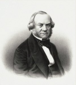 Porträt des Direktors der Kaiserlichen Theater Alexander Mikhaylovich Gedeonov, 1858 von M. Baryshev