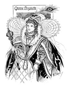 Königin Elisabeth I. 1533-1603, 1897 von M. Bowley