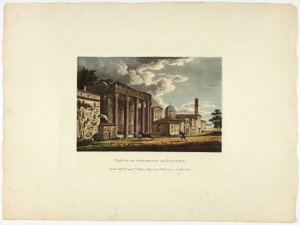Tempel des Antoninus und Faustina, Platte sechsunddreißig aus den Ruinen von Rom