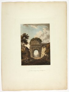 Titusbogen, Platte zehn aus den Ruinen von Rom von M. Dubourg