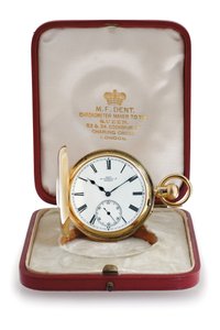 Halbjägergehäuse Minutenrepetier-Taschenuhr