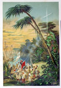 Die Entdeckung der Neuen Welt durch Christoph Kolumbus (1451-1506) 1892