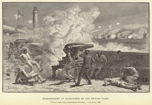 Bombardierung von Alexandria durch die britische Flotte von M. Schonberg
