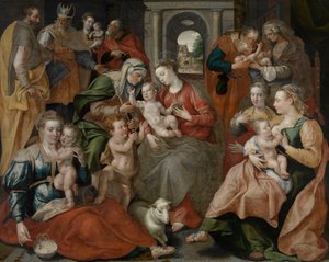 Die Familie der Heiligen Anna von Maarten de Vos
