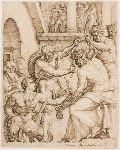 Christus wird mit Dornen gekrönt von Maarten van Heemskerck