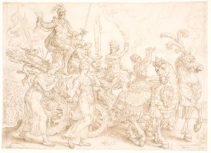 Triumphwagen. Bellum (Krieg)