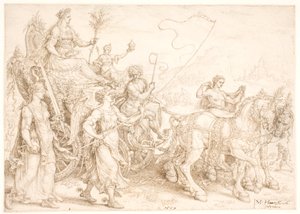 Triumphwagen. Pax (Frieden)