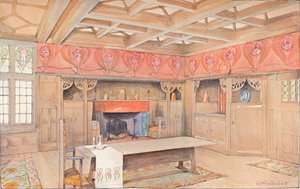 Entwurf für die Dekoration eines Speisezimmers, ca. 1900
