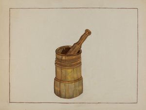 Mörser und Stößel von Mae Szilvasy