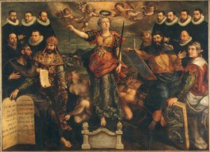 Das Tribunal der Brabanter Münze in Antwerpen, 1594