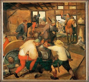 Schlägerei in einer Kneipe von Maerten van Cleve