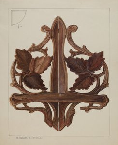 Regal Eckkonsole, ca. 1937 von Magnus S. Fossum