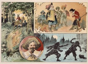 Cyrano de Bergerac, Illustration des Romans von Cyrano de Bergerac: 