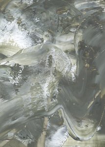 Fließendes Grau-Grün von Maira Ribena