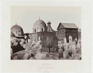 Ansicht eines Friedhofs in Damaskus (Syrien) von Maison Bonfils