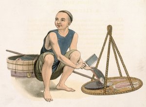 Ein Fischhändler, Tafel 39 aus 