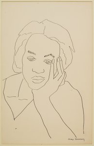 Studie eines Mädchens #2 von Malvin Gray Johnson